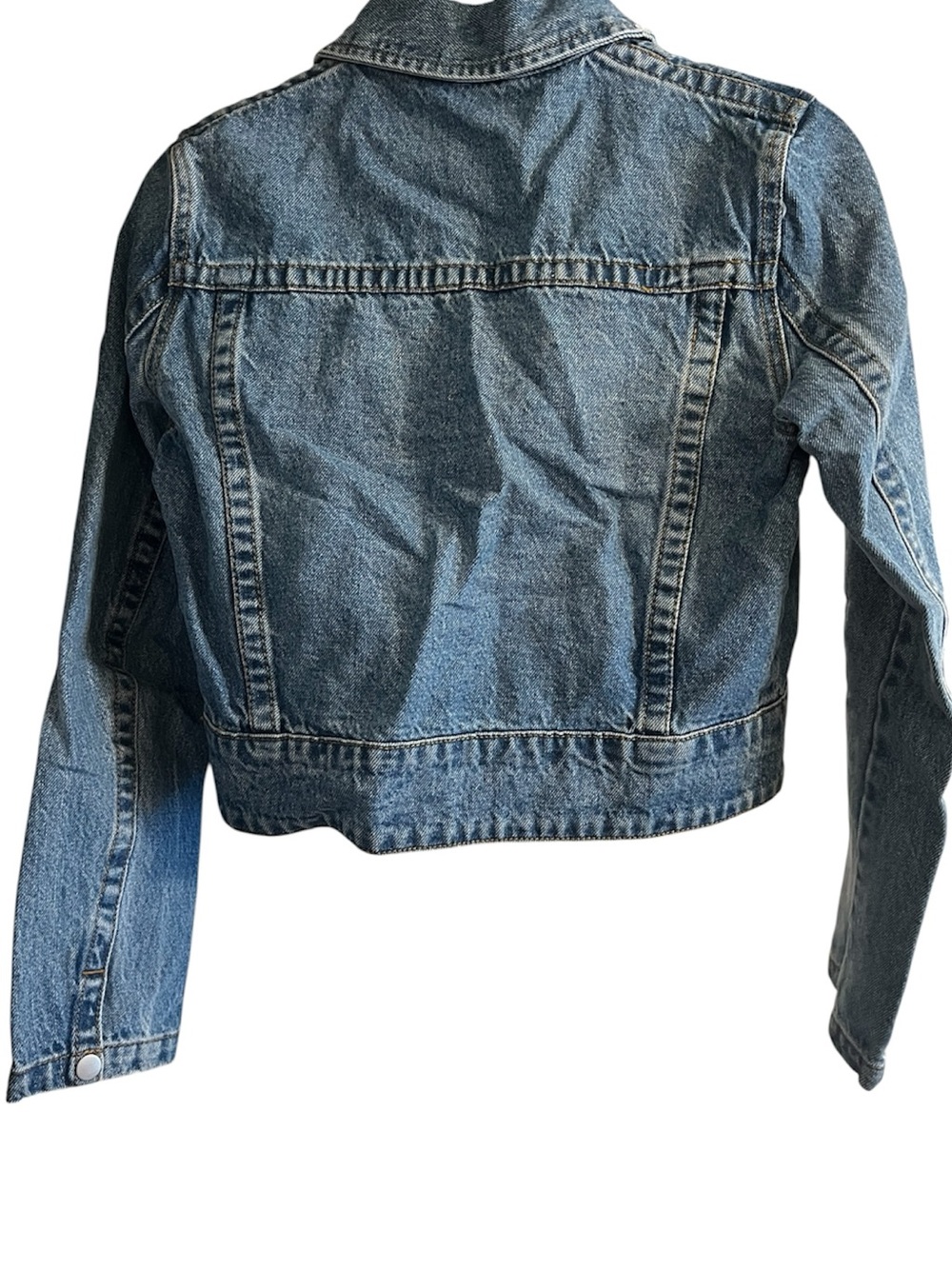 Brandy Melville Light Blue Denim Zip-Up Jacket - Picture 2 of 2